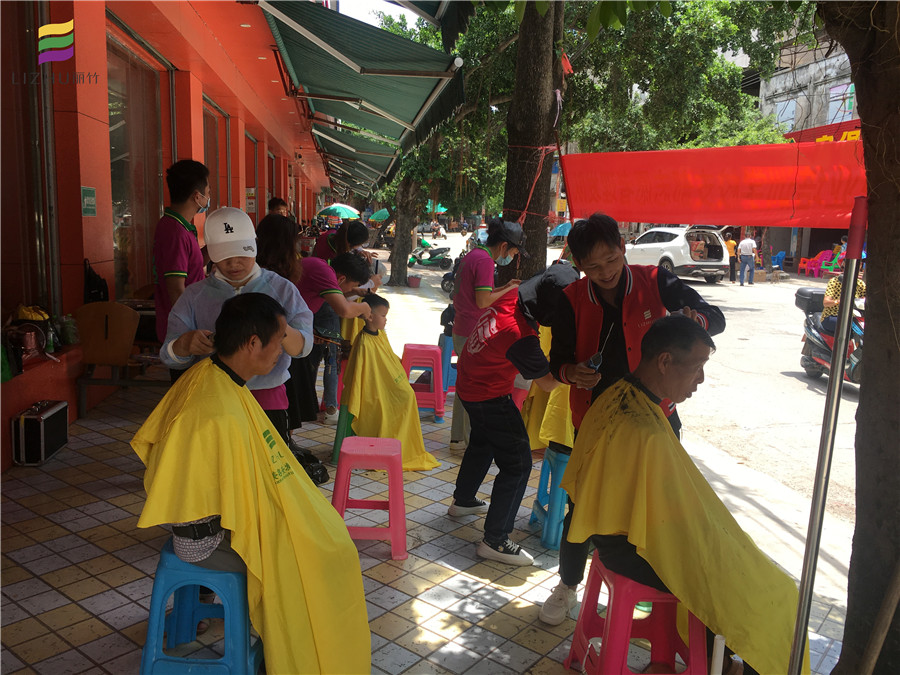 長塘，六景，巒城，中共麗竹美發(fā)隊來啦