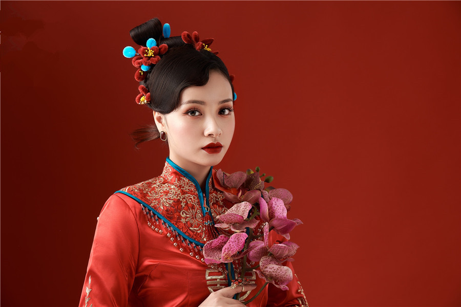 國風(fēng)中式新娘造型
