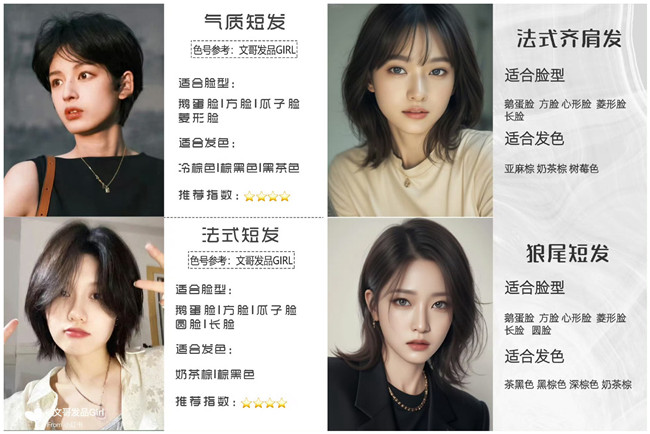 秋冬顯臉小短發(fā)，廣西美發(fā)理發(fā)職業(yè)學校推薦