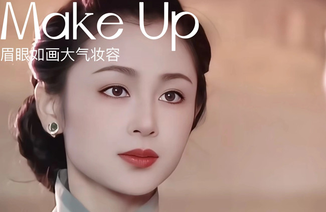 民國大女主妝容教程，南寧化妝專業(yè)培訓(xùn)