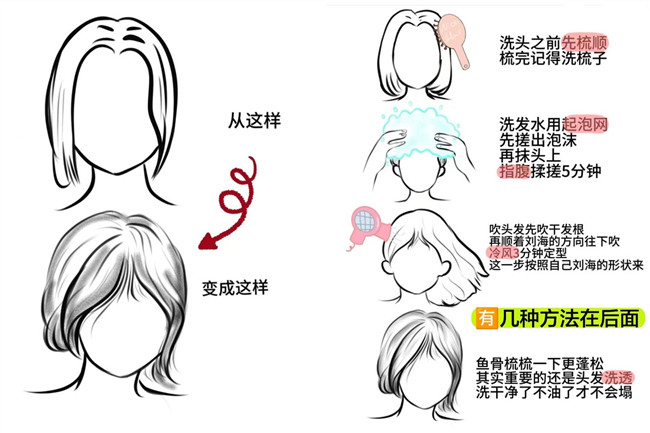 廣西燙發(fā)：如何讓八字劉海變蓬松？