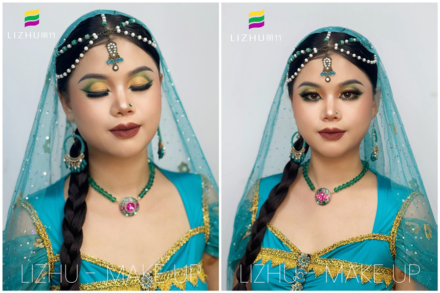 印度舞臺(tái)妝， 0基礎(chǔ)學(xué)彩妝造型