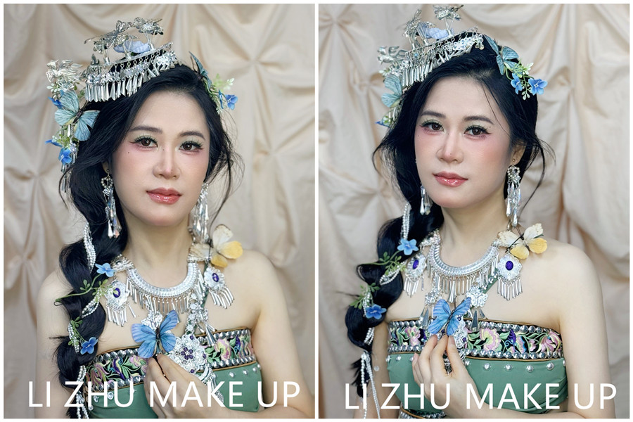 苗疆寫真造型，廣西高彩培訓(xùn)課堂作品